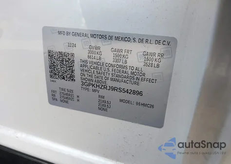 2024 Honda Prologue Elite from USA, damaged, VIN 3GPKHZRJ9RS542896